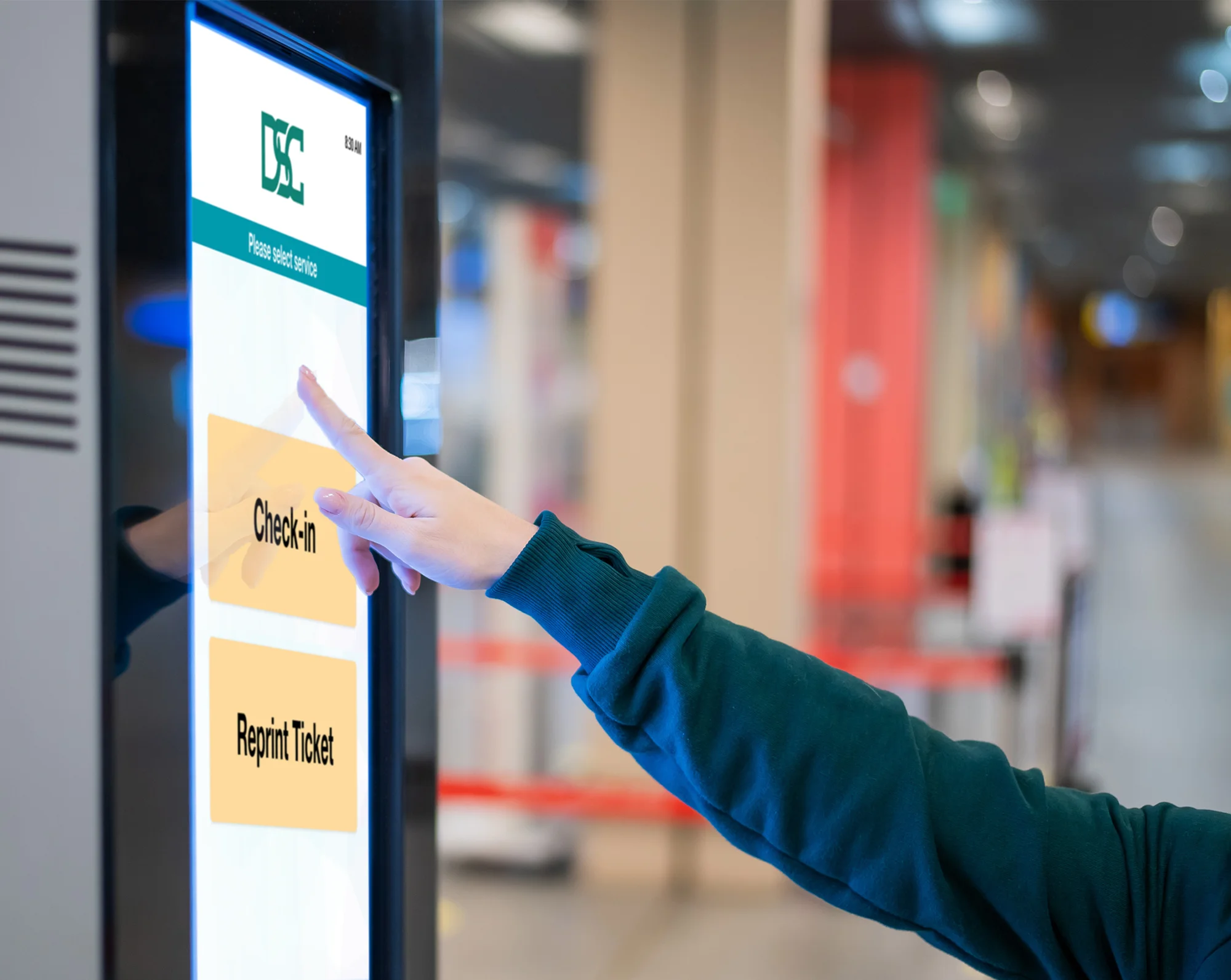 Digital queue number systems with electronic displays