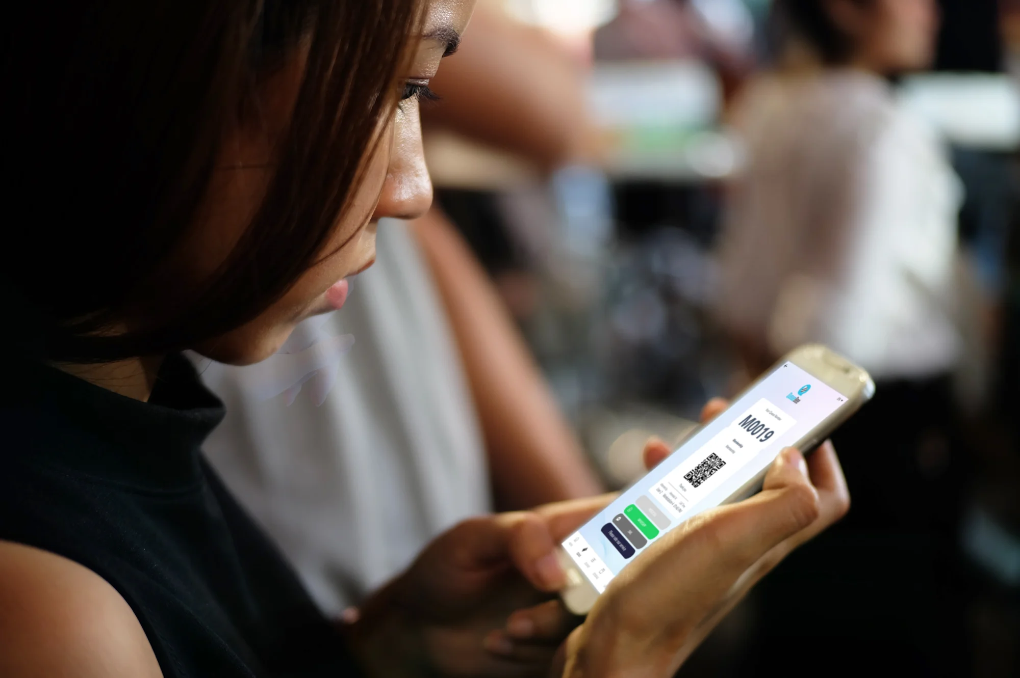 Virtual queue number systems with mobile apps or online platforms